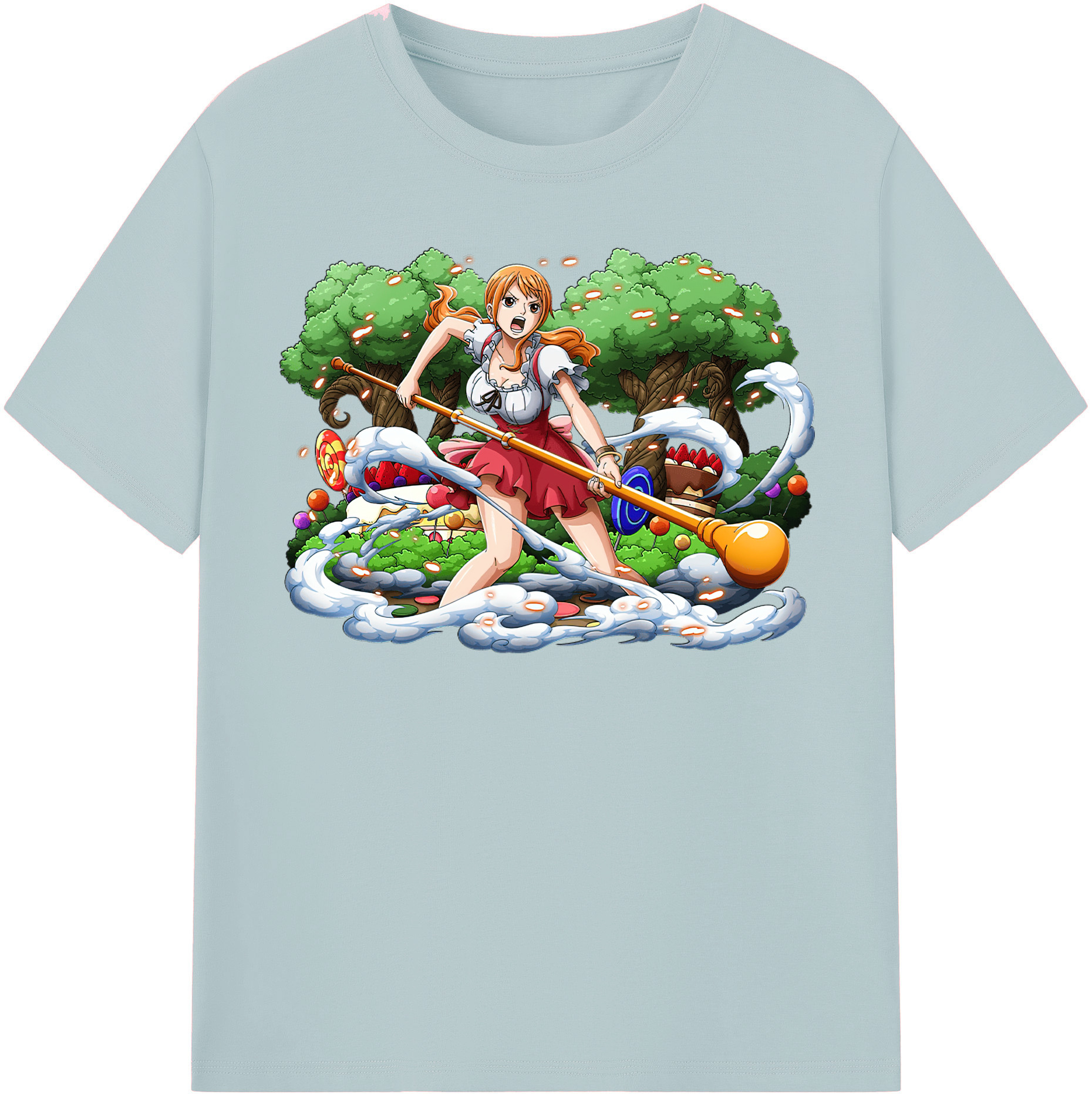 ワンピース ナミ ONE PIECE Nami 綿100％半袖Tシャツ（フロントプリント）